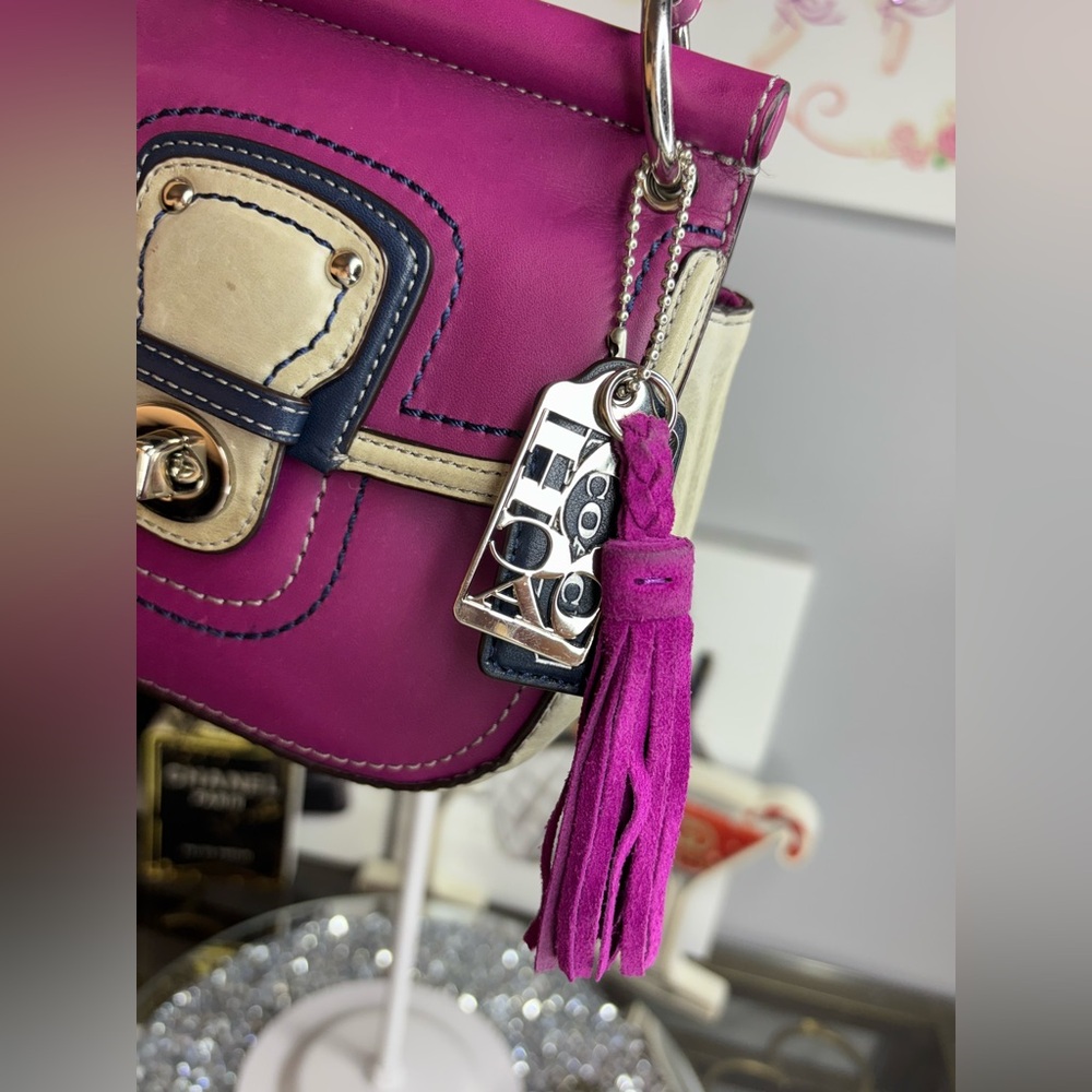 Coach 2012 Legacy Mini Willis colorblock leather crossbody bag EUC - Picture 4 of 17